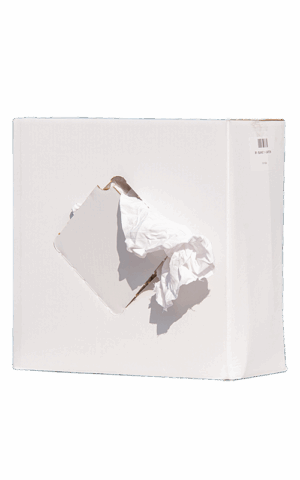 Chiffons d'essuyage blancs coton (Carton de 10kg)