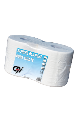 Bobine papier blanc 1000F (Pack de 2)